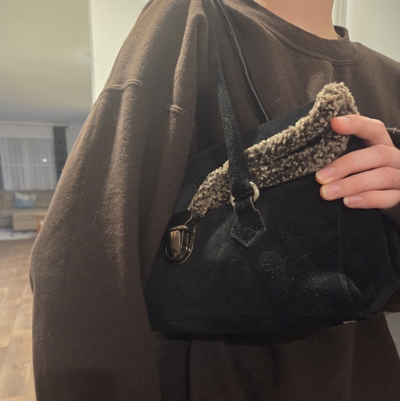 Stuart Weitzman Vintage Suede Satchel - Picture 5 of 8